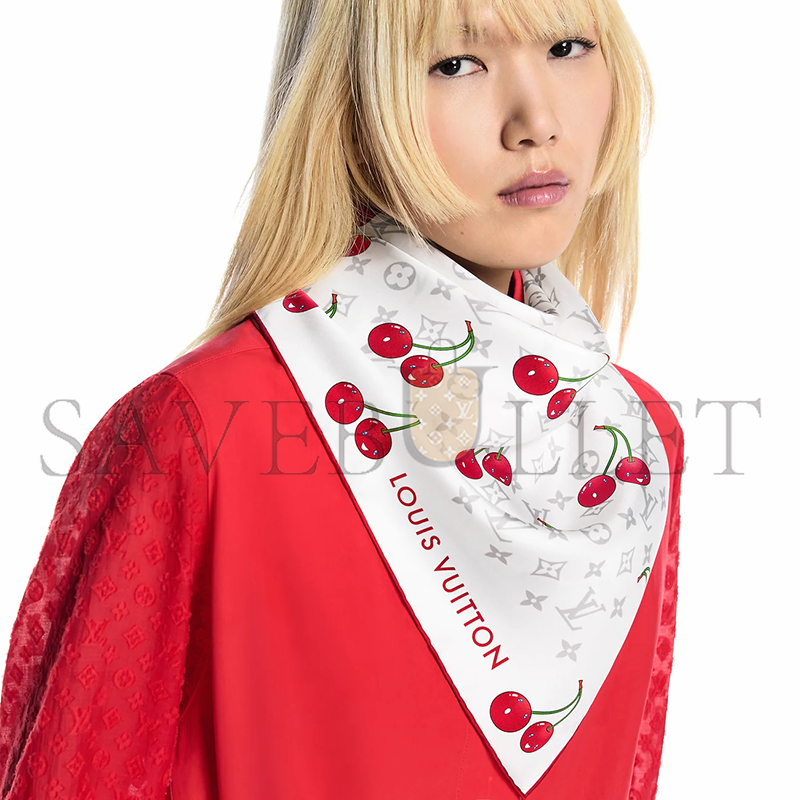 l0*is V*t0n murakami lv x tm monogram cerise square 90 m94966 (90*90cm)